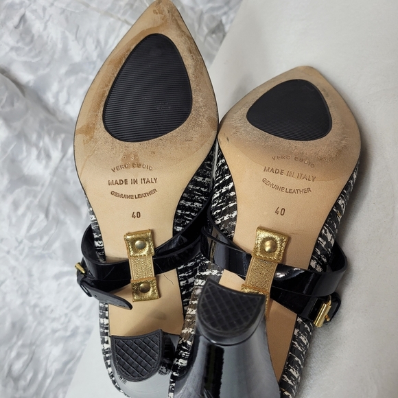Anyi Lu Black & White Heel Size 40 - Picture 8 of 11